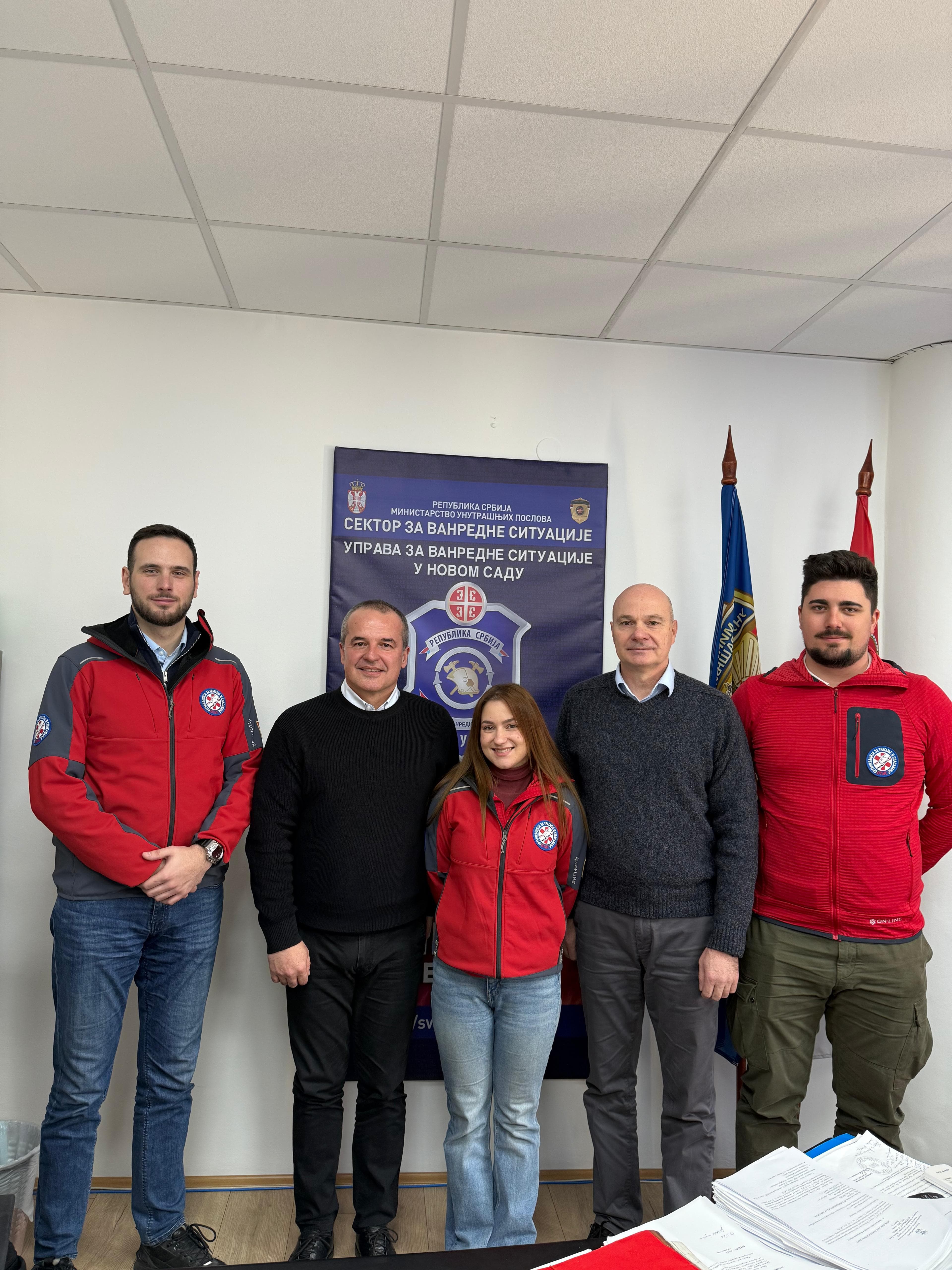 Sastanak načelnika Uprave za vanredne situacije Grada Novog Sada i predstavnika O.T.I.S. Srbije i O.T.I.S. Novi Sad