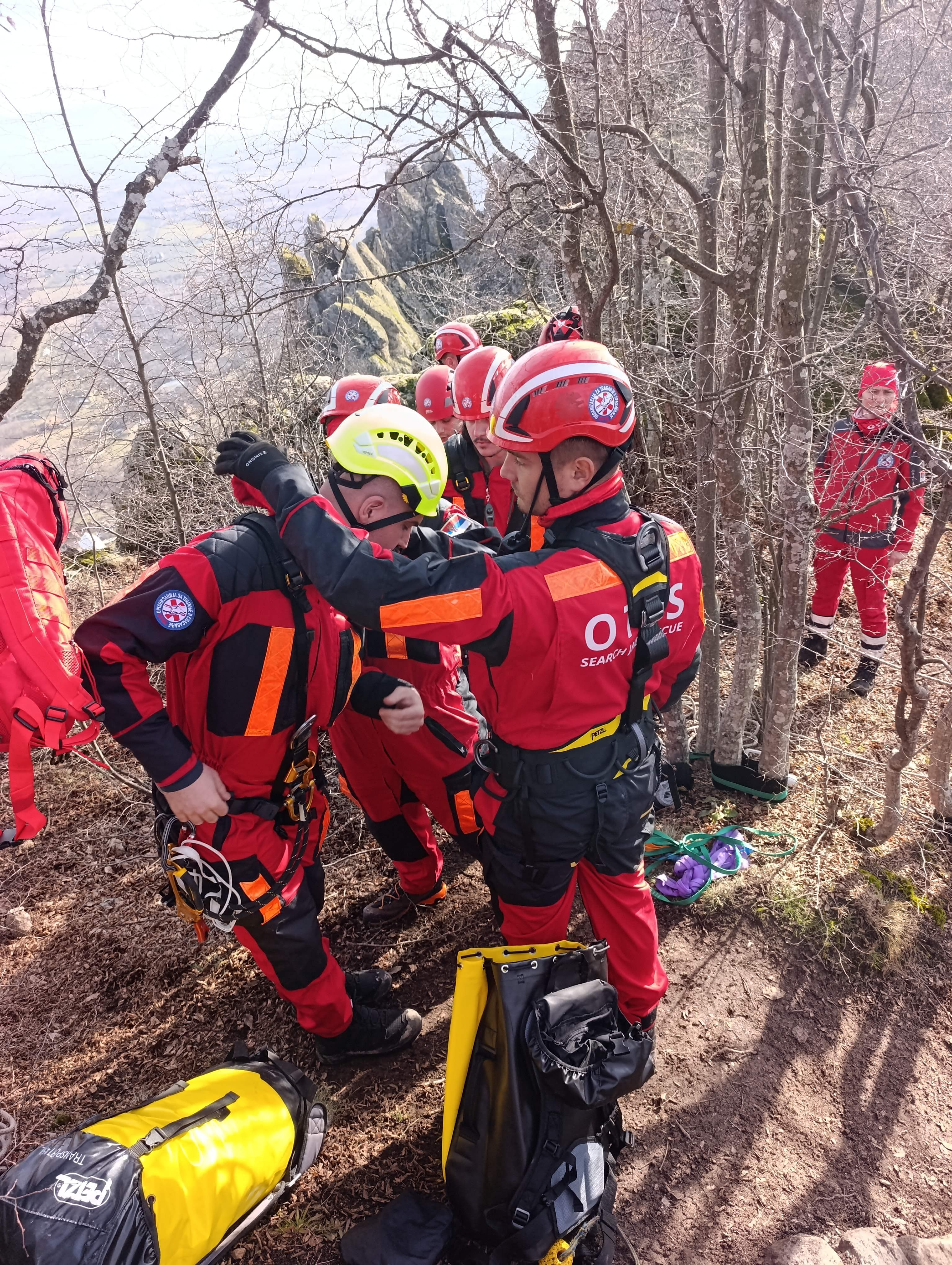 Treninh tehničkog spasavanja Borački krš